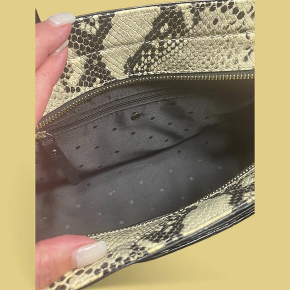 KATE SPADE NWOT - CAMERON STREET "CANDACE" SNAKESKIN EMBOSSED SATCHEL WITH SCARF - Picture 5 of 10